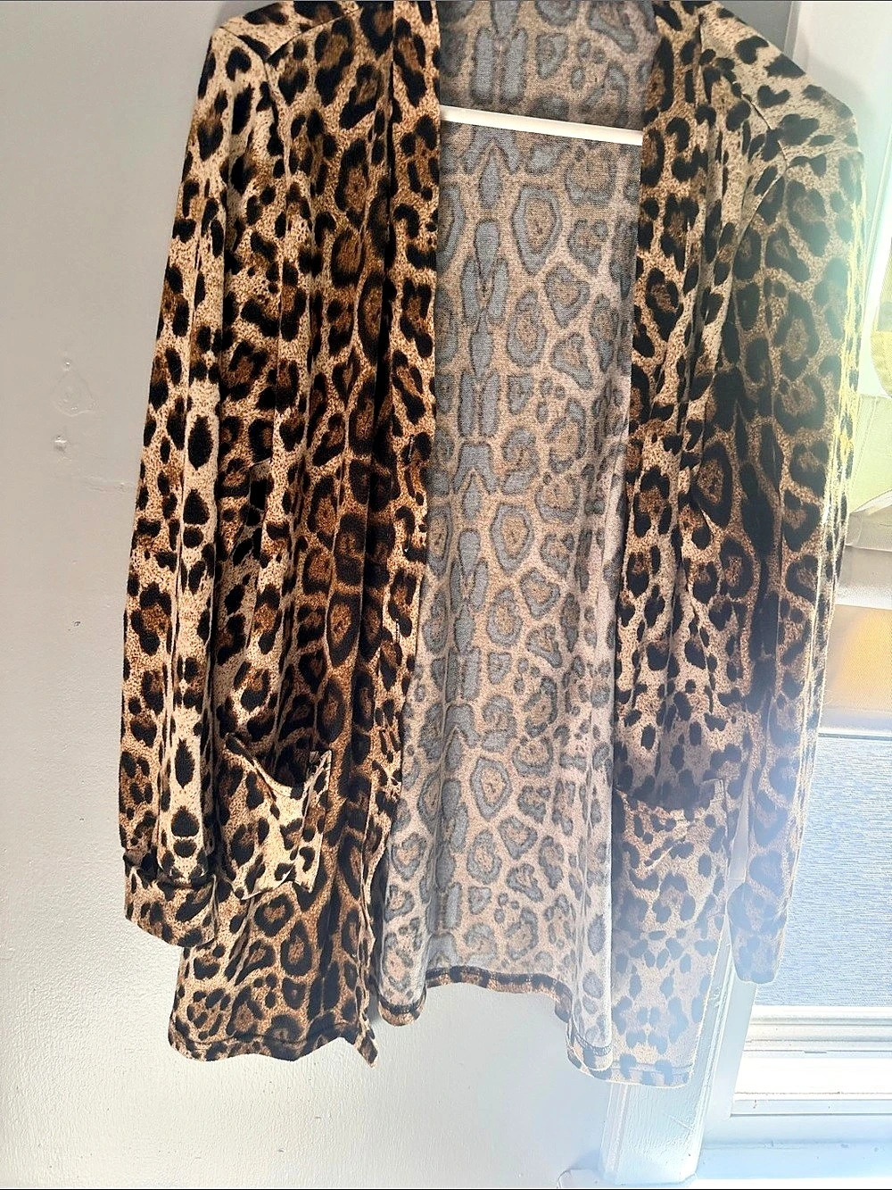 Women's Animal Print Jacket in Brown & Black